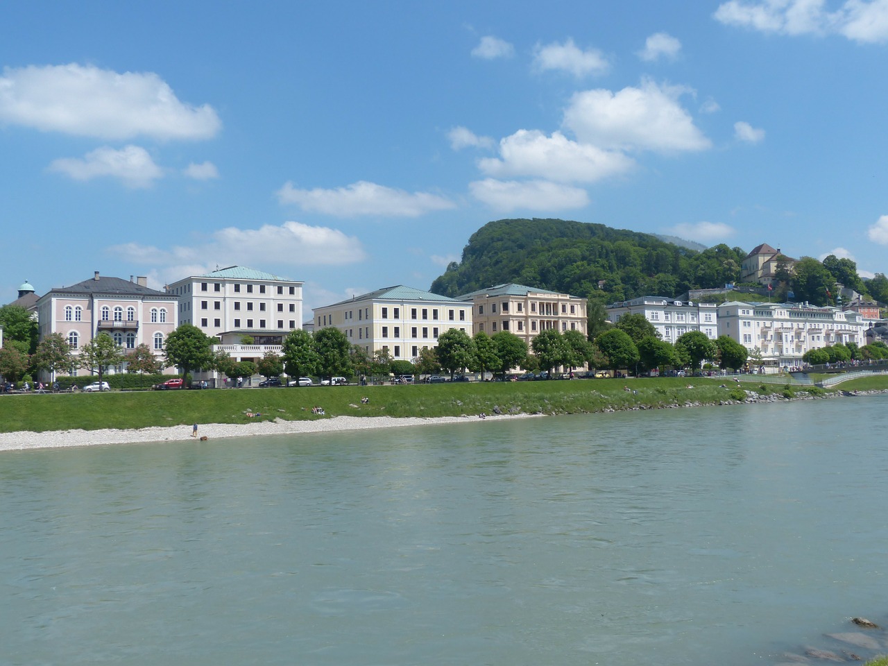 Salzburg, Neustadt, Vilos, Uptown, Salzach, Kapuzinerberg, Salzach Upė, Miestas, Architektūra, Nemokamos Nuotraukos
