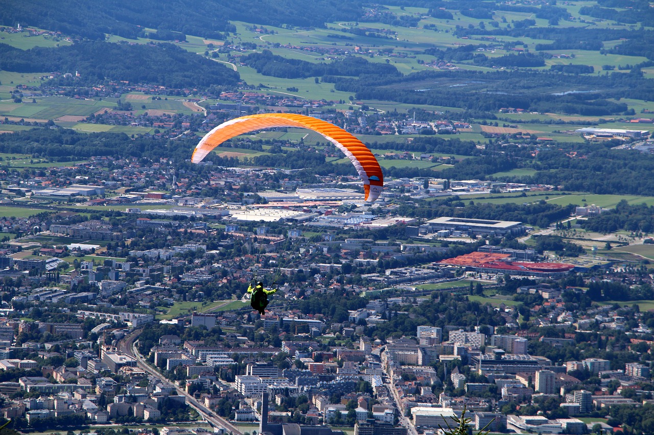 Salzburg, Šviesberg, Paragleris, Nemokamos Nuotraukos,  Nemokama Licenzija