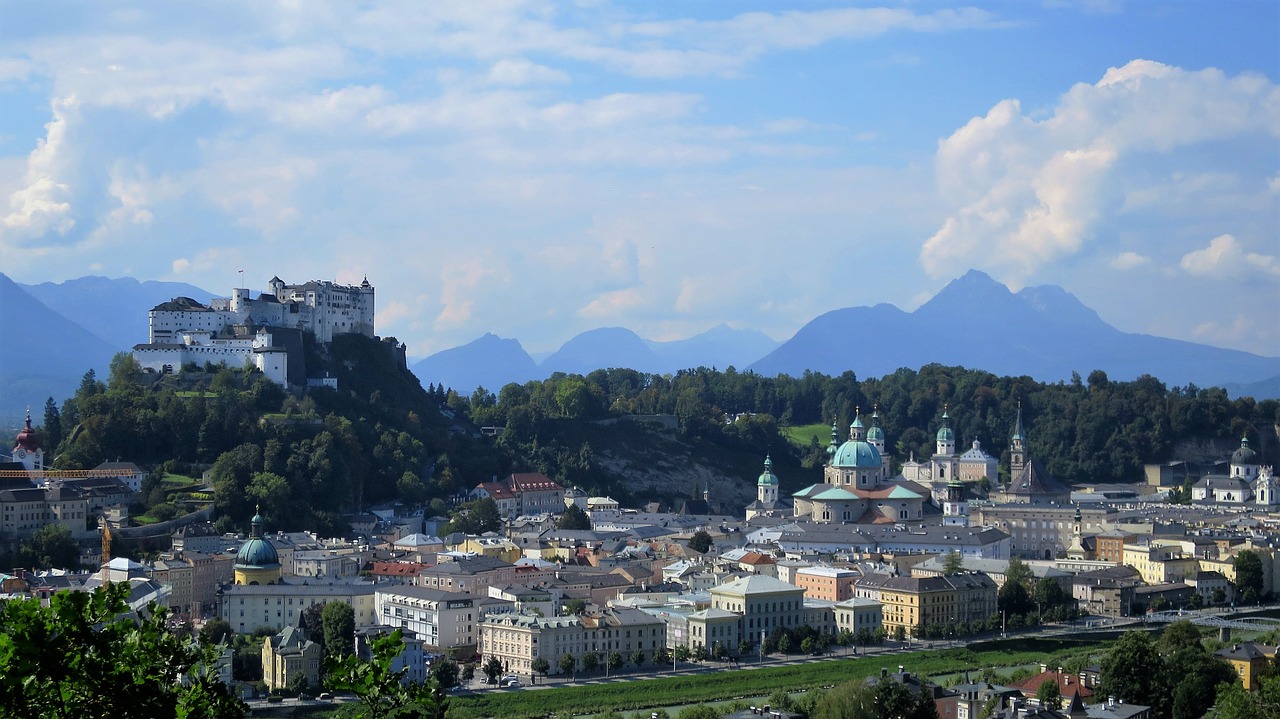 Salzburg, Miestas, Pilis, Miestas, Senas, Austria, Europa, Tvirtovė, Istorinis, Nemokamos Nuotraukos