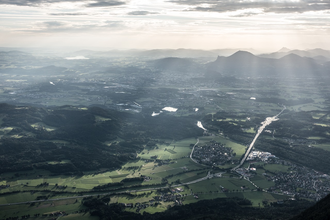 Salzburg, Ryto Saulė, Nuotaika, Šviesberg, Nockstein, Tolimas Vaizdas, Atgal Šviesa, Kalnai, Austria, Nemokamos Nuotraukos