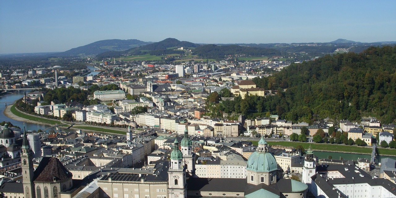Salzburg, Miestas, Stogai, Namai, Austria, Nemokamos Nuotraukos,  Nemokama Licenzija