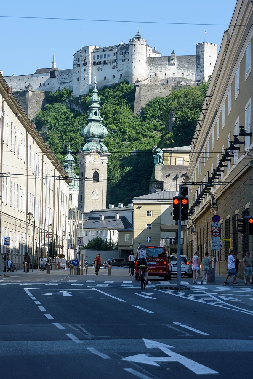 Salzburg, Fiksuotas, Austria, Senamiestis, Tvirtovė, Mönchberg, Nemokamos Nuotraukos,  Nemokama Licenzija