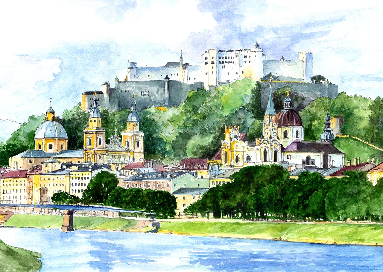 Salzburg, Panorama, Architektūra, Nemokamos Nuotraukos,  Nemokama Licenzija