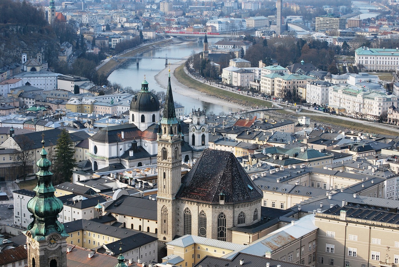 Salzburg, Austria, Architektūra, Upė, Europa, Miestas, Nemokamos Nuotraukos,  Nemokama Licenzija