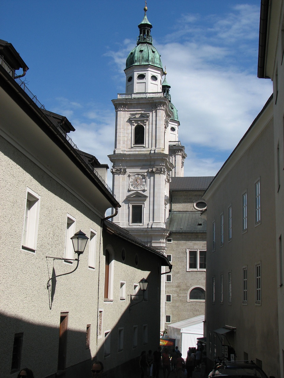 Salzburg, Miestas, Austria, Senamiestis, Dom, Salzburgo Katedra, Bokštas, Alėja, Centro, Nemokamos Nuotraukos