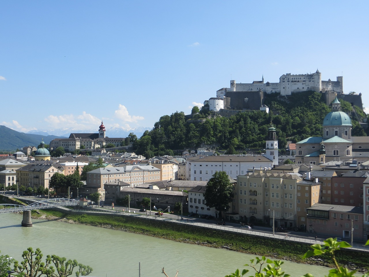 Salzburg, Tvirtovė, Hohensalzburgo Tvirtovė, Orientyras, Miesto Vaizdas, Austria, Miestas, Europa, Nemokamos Nuotraukos,  Nemokama Licenzija