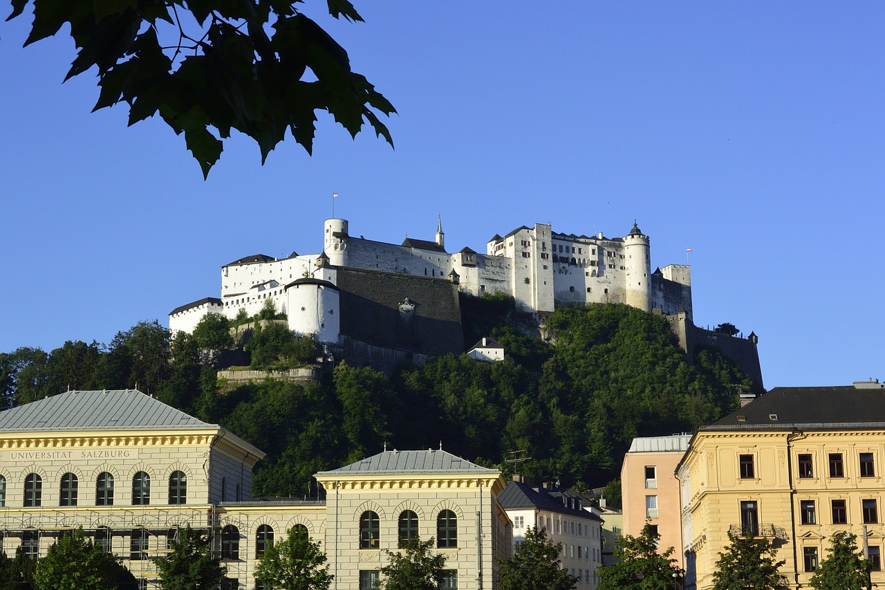 Salzburg, Austria, Hohensalzburgo Tvirtovė, Senamiestis, Salzach, Centro, Miestas, Tvirtovė, Nemokamos Nuotraukos,  Nemokama Licenzija