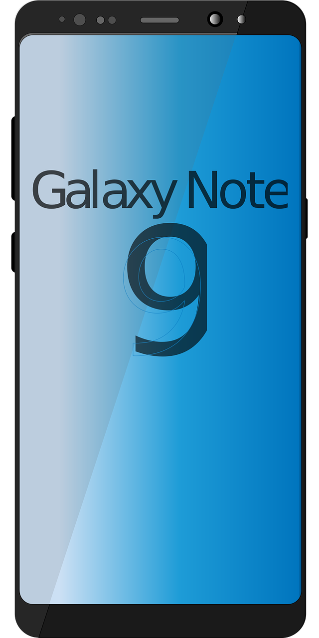 Samsung Galaxy Note 9,  Mobilusis Telefonas,  Mobili,  Išmanusis Telefonas,  Mobilusis Telefonas,  Liečiamas Ekranas,  Ląstelinis,  Technologijos,  Nemokama Vektorinė Grafika,  Nemokama Iliustracijos