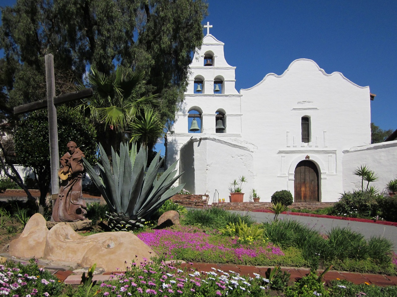 San Diego De Alcala, Misija, Kalifornija, Adobe, Balta, Nemokamos Nuotraukos,  Nemokama Licenzija