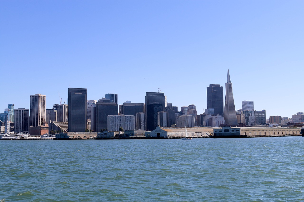 San Franciskas, Panorama, Miestas, San Francisco Skyline, Francisco, San, Kalifornija, Miesto Panorama, Orientyras, Architektūra