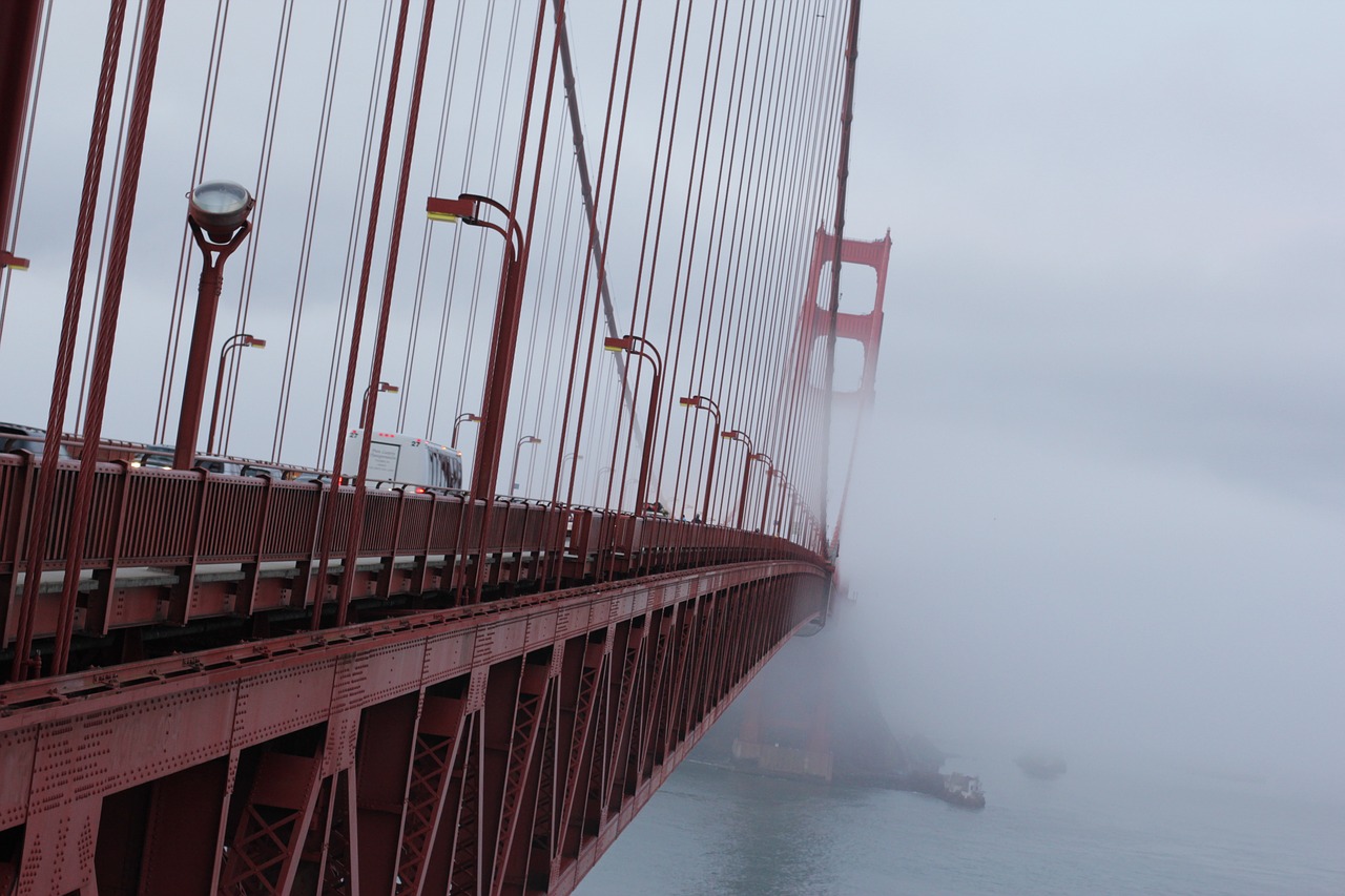 San Franciskas, Auksinių Vartų Tiltas, Rūkas, Nemokamos Nuotraukos,  Nemokama Licenzija