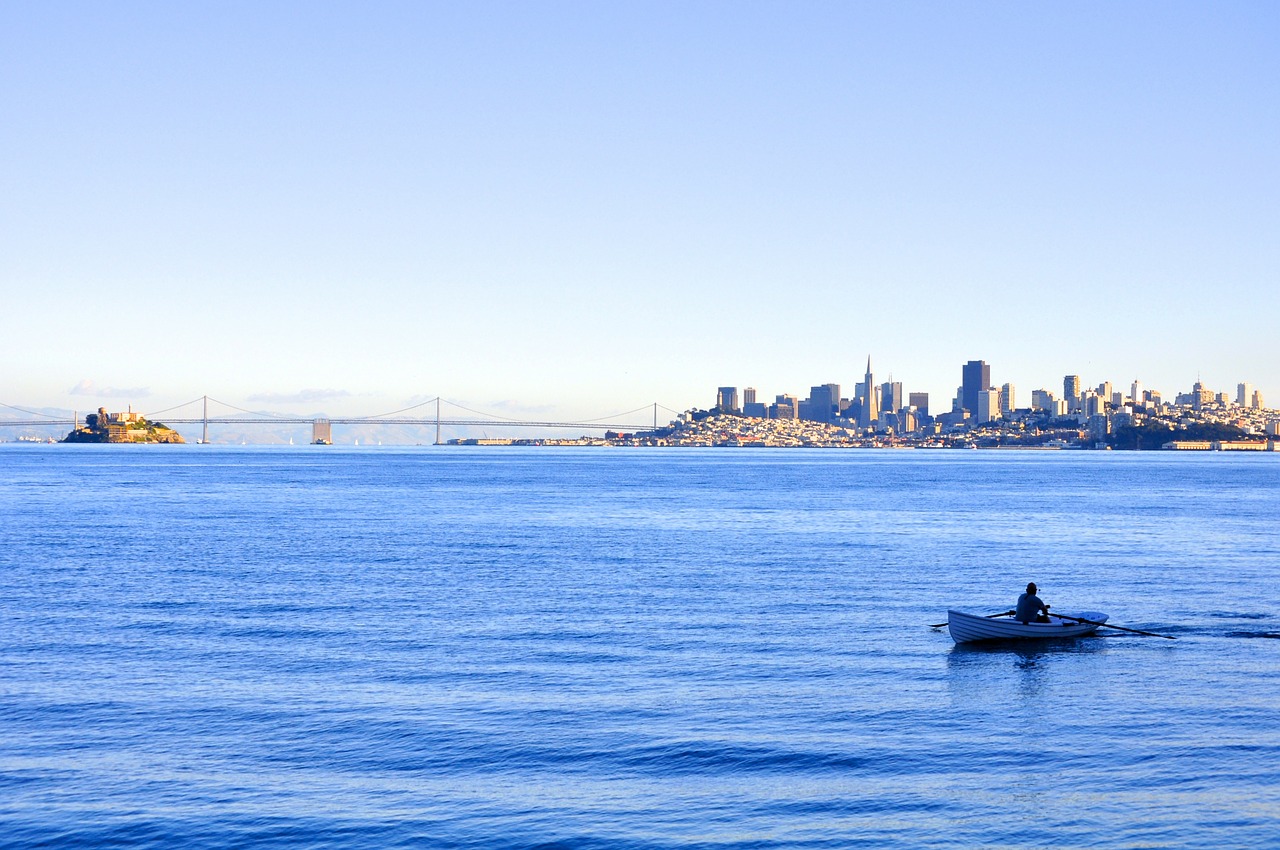 San Franciskas, Auksinių Vartų Tiltas, Panorama, Miesto Panorama, Tiltas, Usa, Amerikietis, Įlanka, San Francisco Bay, Kalifornija