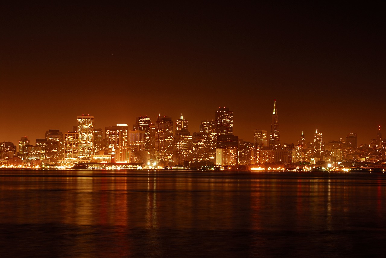 San Franciskas, Naktis, Miestas Naktį, Įlanka, Nemokamos Nuotraukos,  Nemokama Licenzija