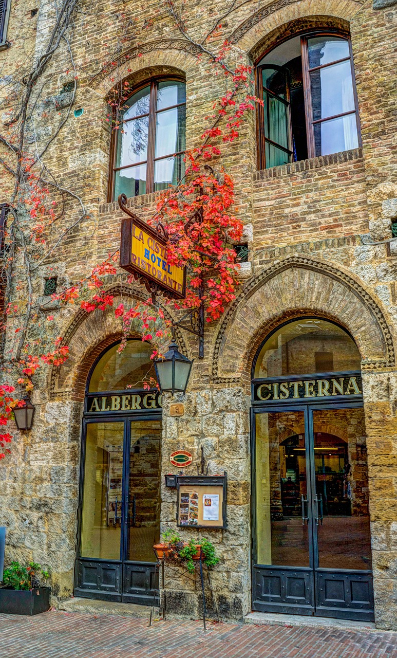 San Gimignano, Italy, Toskana, Architektūra, Senovės, Istorinis, Viduramžių, Turizmas, Istorinis, Lauke