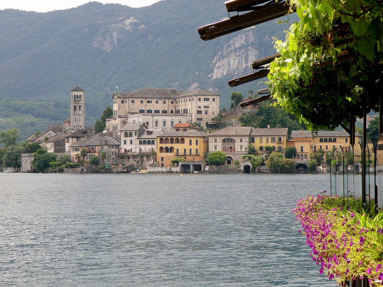 San Giulio, Italy, Sala, Pastatai, Rūmai, Pilis, Architektūra, Ežeras, Vanduo, Medžiai