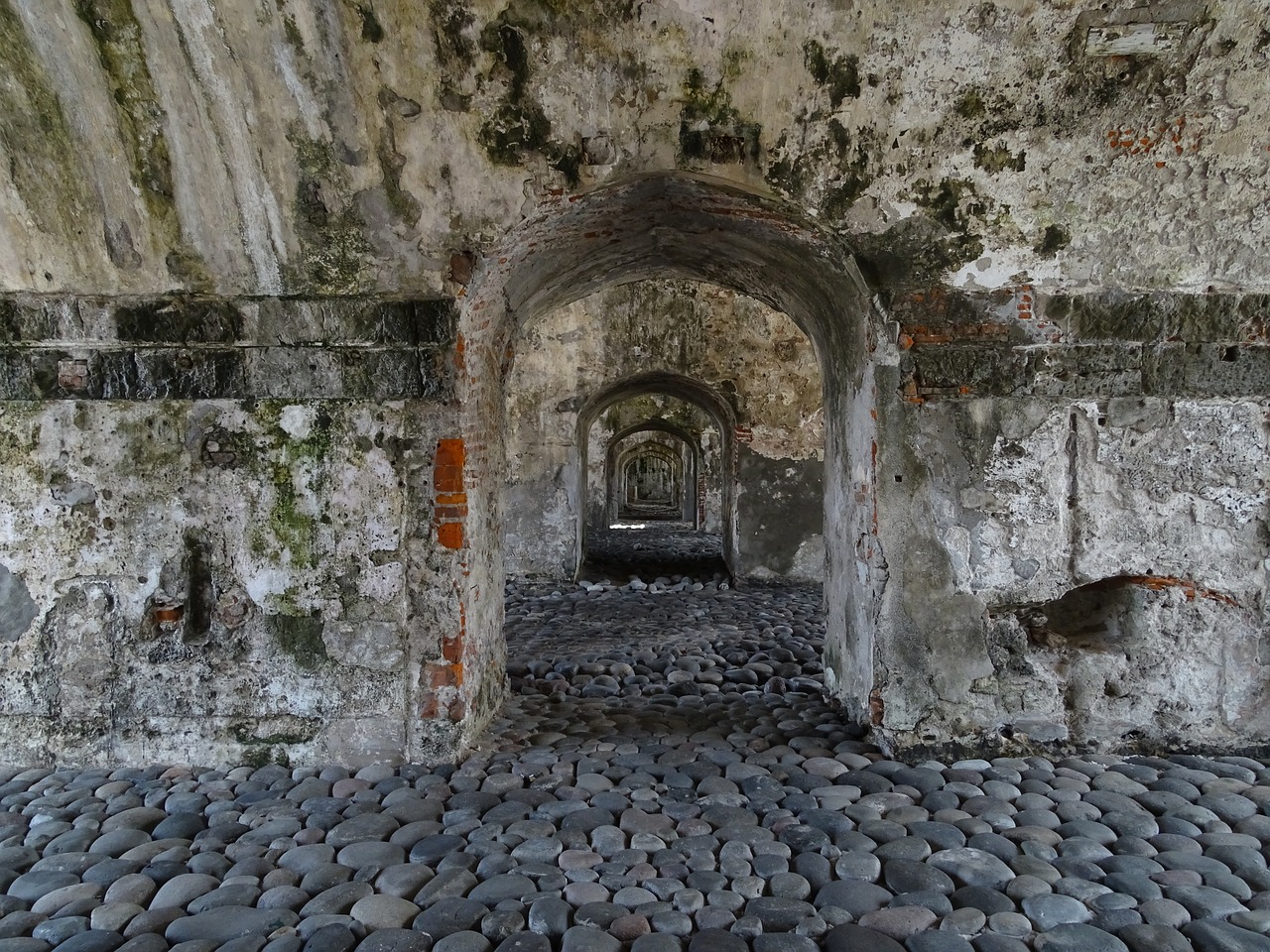 San Juan De Ulua, Veracruz, Meksika, Tvirtovė, Uostas, Arkos, Seka, Tekstūra, Akmuo, Koralų Sienos