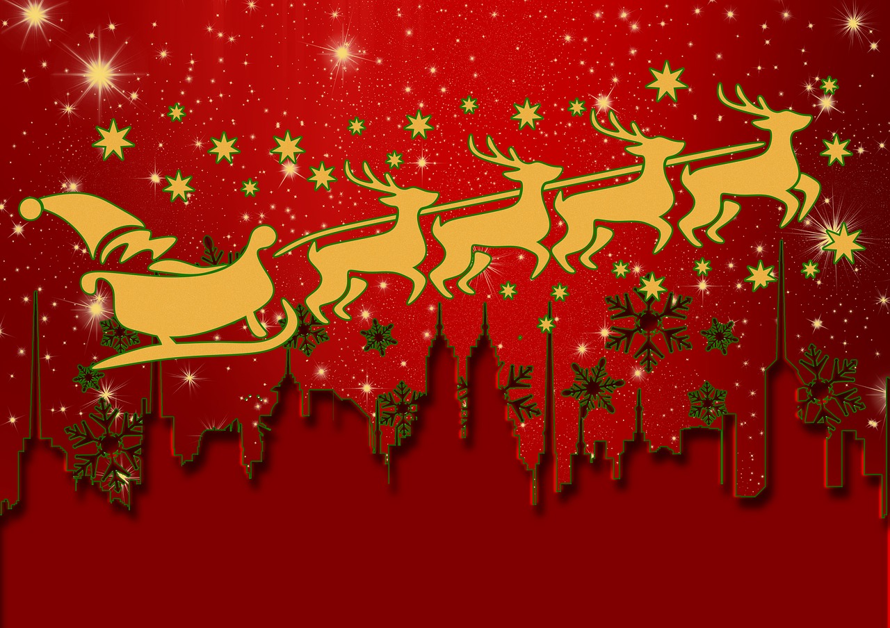 Santa, Kalėdos, Claus, Žiema, Šventė, Žvaigždė, Gruodžio Mėn ., Sezonas, Naujas, Metai