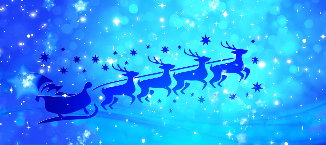 Santa, Šiaurės Elniai, Kalėdos, Claus, Žiema, Šventė, Šventė, Hirsch, Sniegas, Gruodžio Mėn .