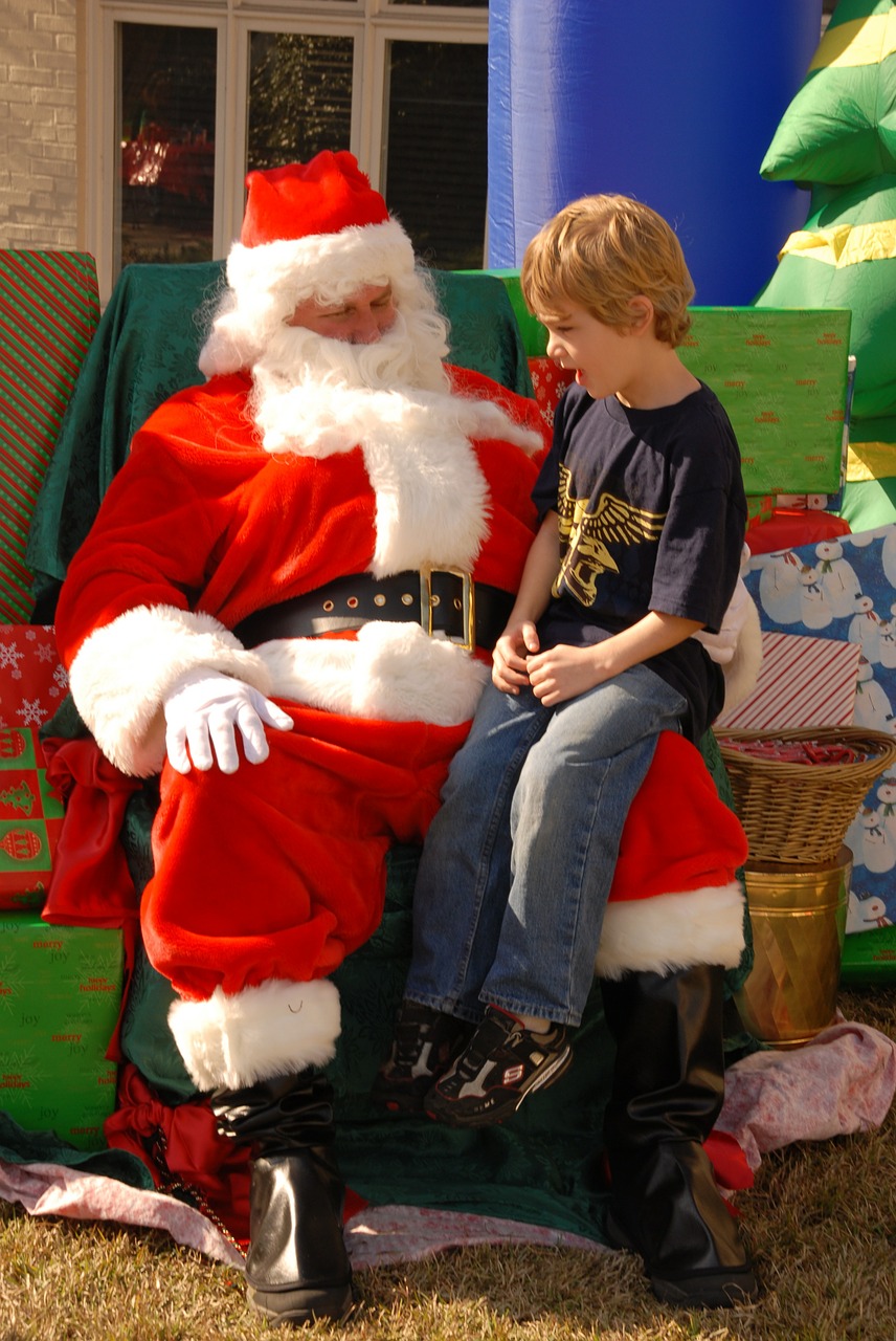 Santa, Kalėdų Senelis, Vaikas, Berniukas, Rutulys, Gruodžio Mėn ., Xmas, Linksmas, Kalėdos, Kostiumas