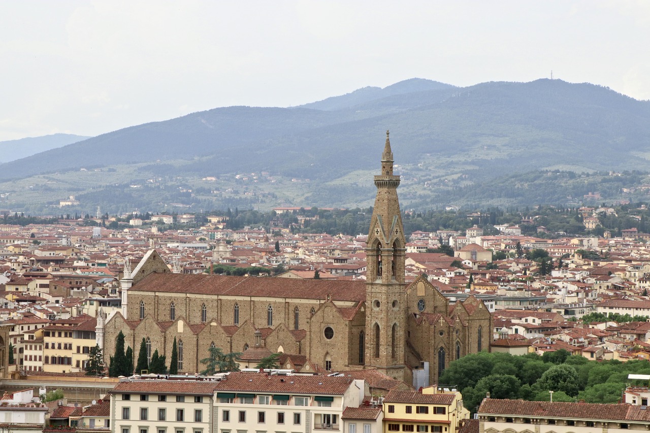 Santa Croce,  Bazilika,  Architektūra,  Gotika,  Florencija,  Italija,  Toskana,  Statyba,  Istorinis,  Istorija