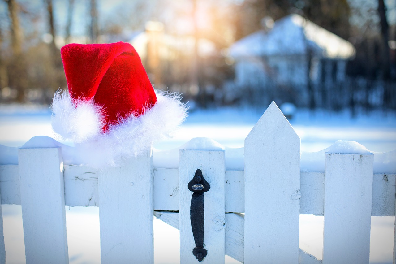 Santa Skrybėlė, Sniegas, Žiema, Kalėdos, Santa, Skrybėlę, Xmas, Laimingas, Šventė, Apdaila