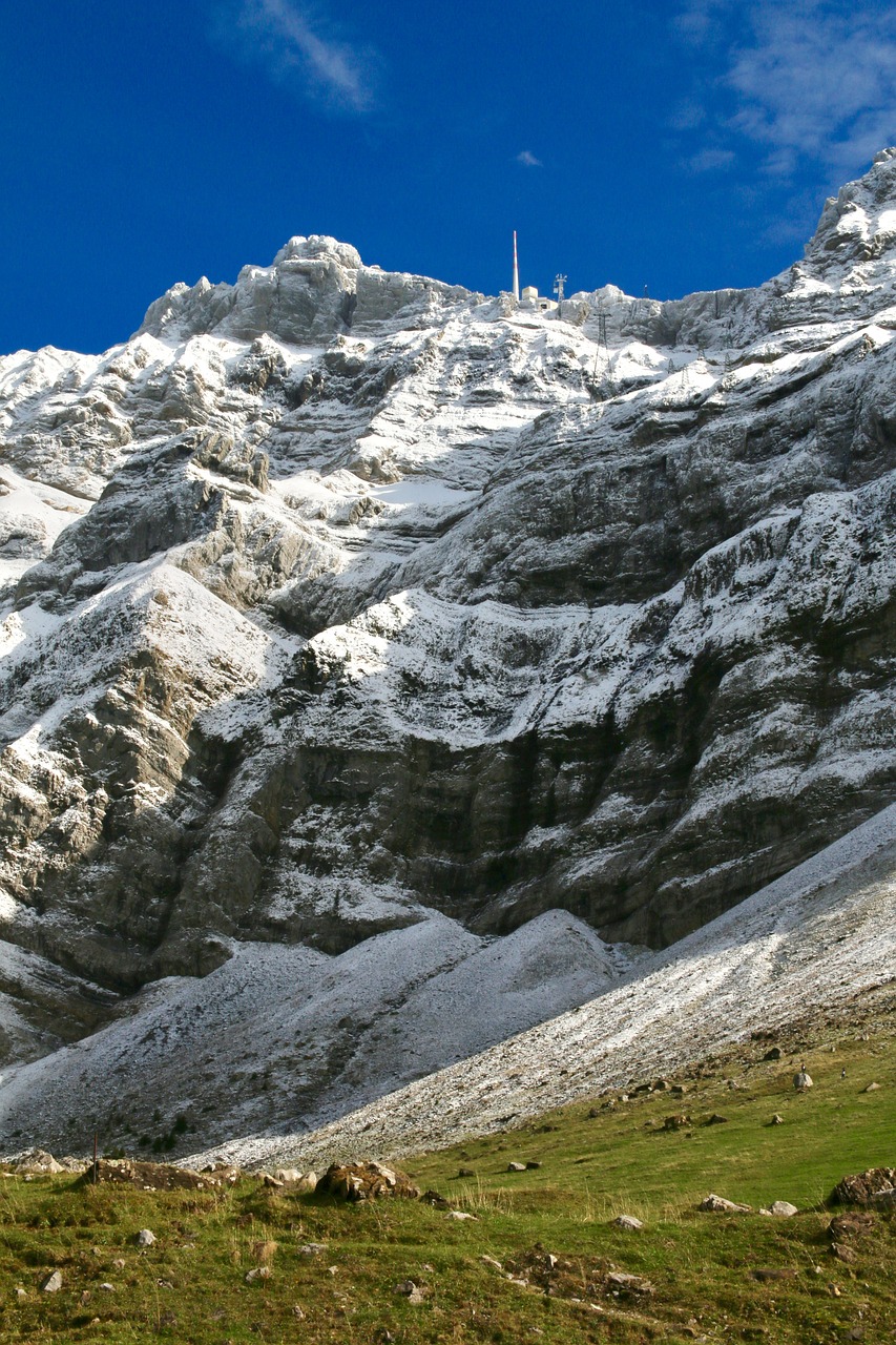 Säntis, Kalnas, Vėlyvas Ruduo, Sniegas, Šveicarija, Nemokamos Nuotraukos,  Nemokama Licenzija