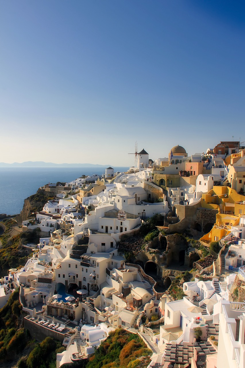 Santorini, Graikija, Pastatai, Namai, Viduržemio Jūros, Turizmas, Atostogos, Orientyras, Architektūra, Šventė
