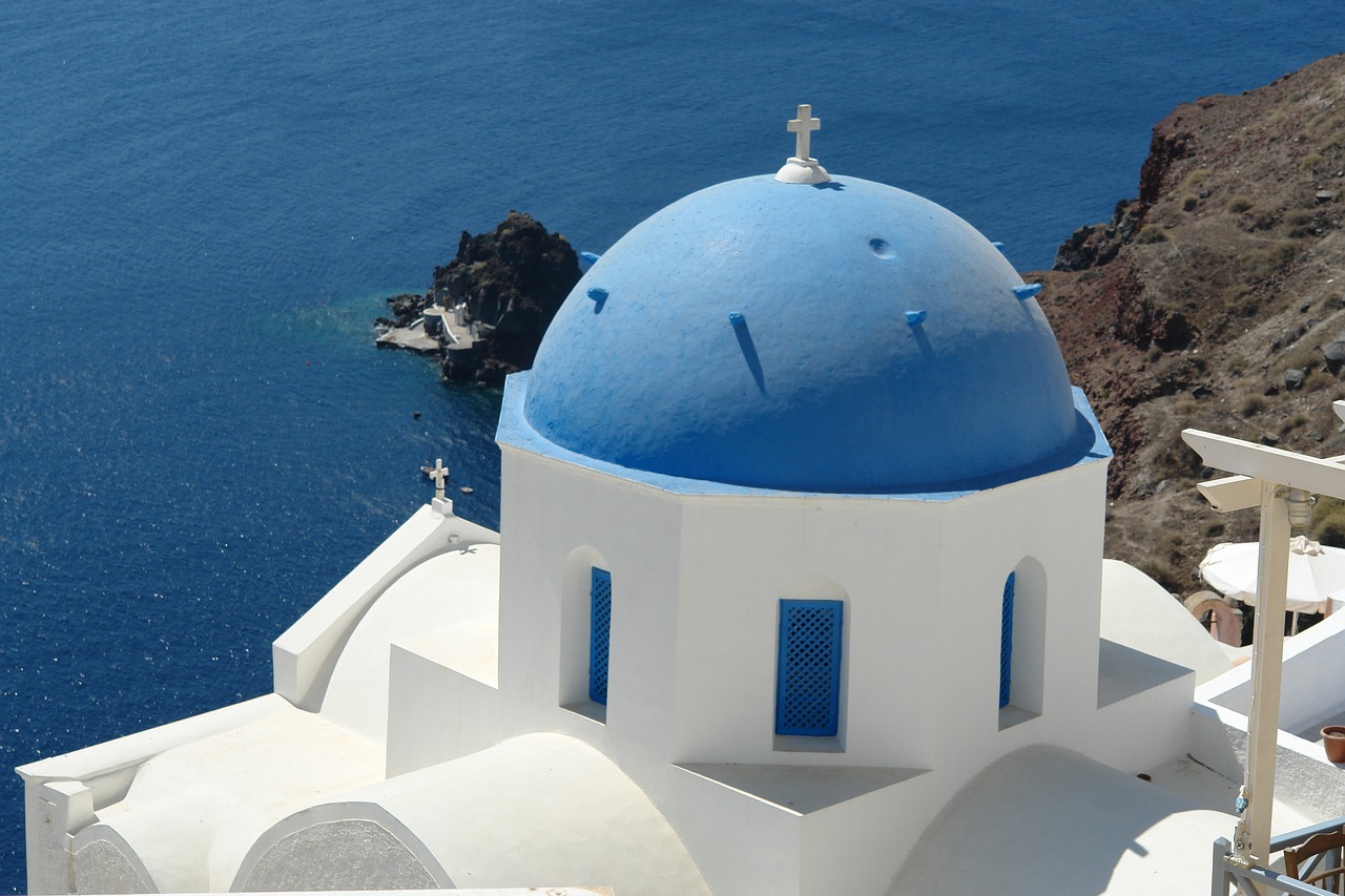 Santorini, Graikija, Vaizdas, Graikų Kalba, Kelionė, Sala, Jūra, Europa, Turizmas, Vasara