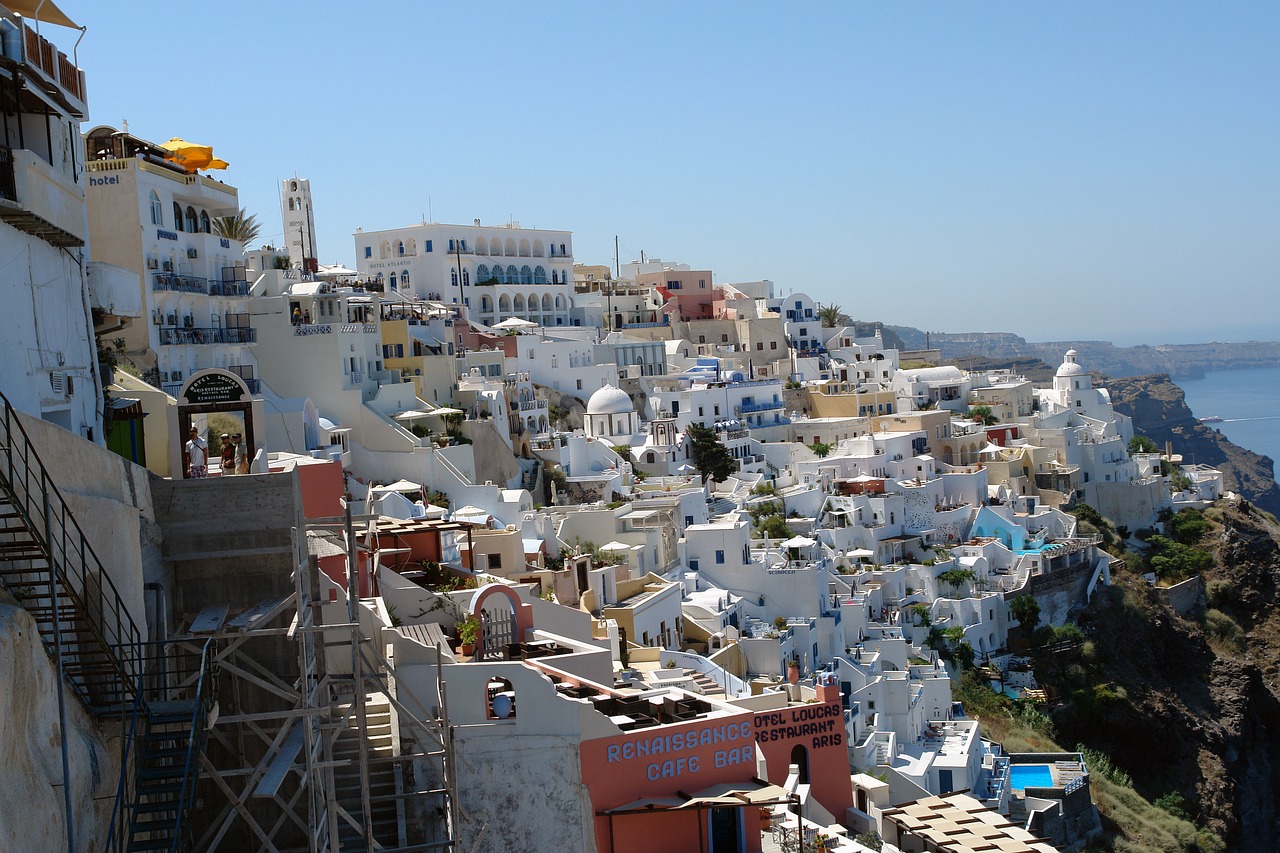 Santorini, Tira, Graikija, Kelionė, Turizmas, Sala, Vasara, Europa, Viduržemio Jūros, Atostogos