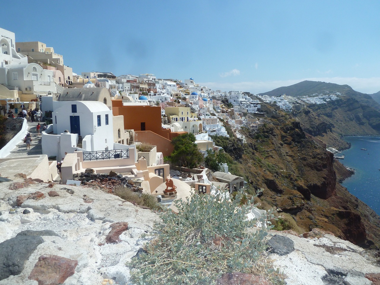 Santorini, Miestas, Graikija, Nemokamos Nuotraukos,  Nemokama Licenzija