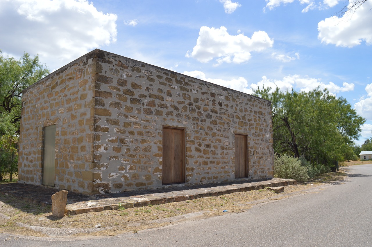 Sanignacio, Pueblo, Saulės Šviesa, Texas, Pastatas, Vasara, Zapata, Meksika, Paliktas, Architektūra