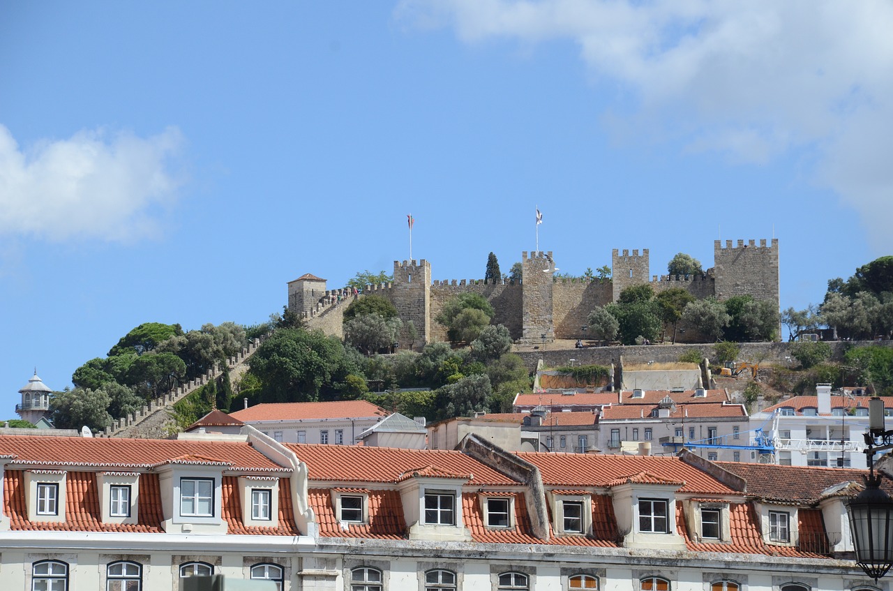 Sao Jorge Pilis, Pilis Yra Jorge, Pilis Lisbonas, Lisbonas, Pilis, Žemas Lisbonas, Portugal, Turizmas, Lisbono Turizmas, Kelionė