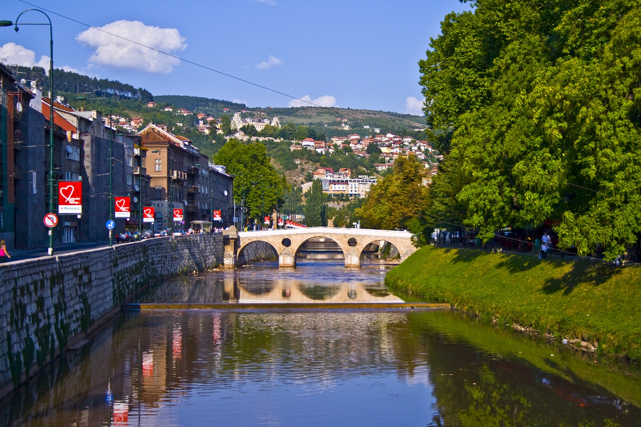Sarajevo, Vanduo, Balkanų, Bridė, Nemokamos Nuotraukos,  Nemokama Licenzija