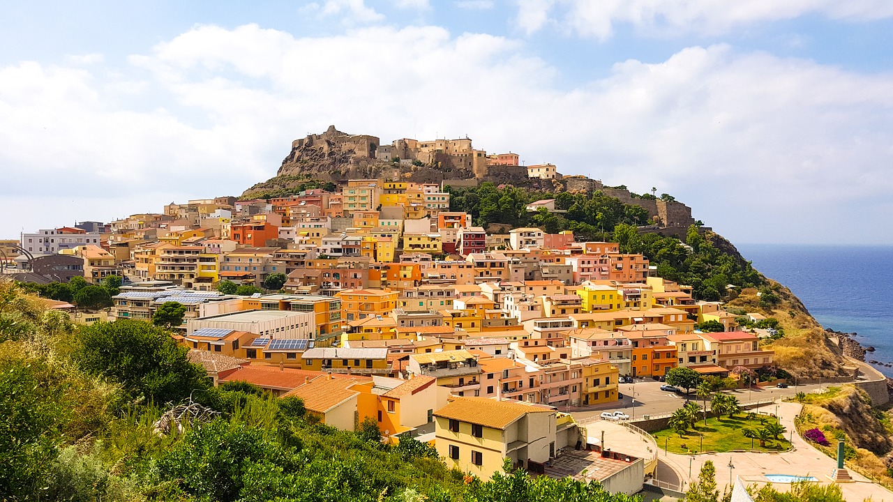 Sardinija,  Castelsardo,  Panorama,  Miestas, Nemokamos Nuotraukos,  Nemokama Licenzija