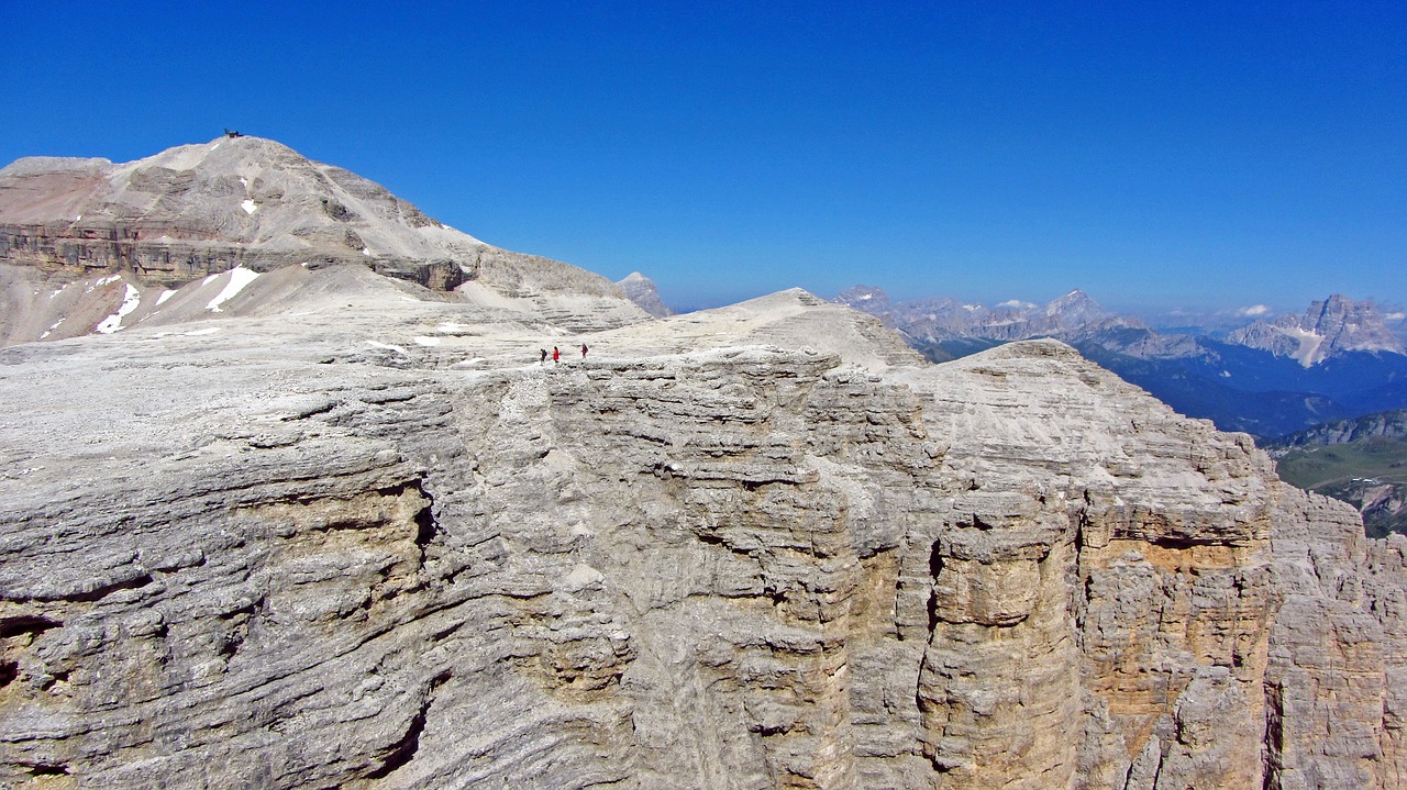 Sass Pordoi, Piko, Pordoi, Alpės, Dolomitas, Kraštovaizdis, Lauke, Pasivaikščiojimas, Roko Kalnas, Alpinistas