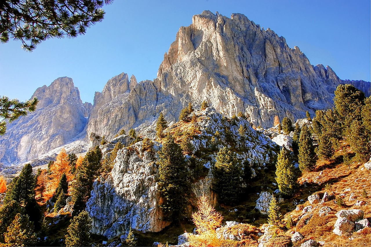 Sassolungo,  Dolomitai,  Kalnai,  Italija,  Debesys,  Dangus,  Pietų Tirolio,  Kraštovaizdis,  Alpine,  Pobūdį