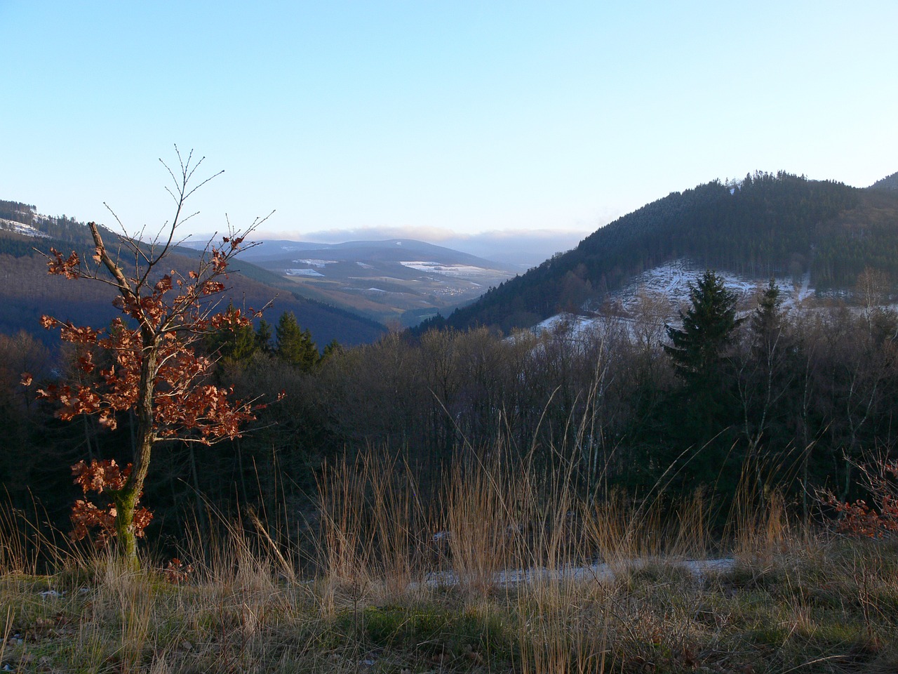 Sauerland, Kalnai, Sniegas, Žiema, Hochsauerland, Kraštovaizdis, Toli, Tolimas Vaizdas, Vaizdingas, Laisvė