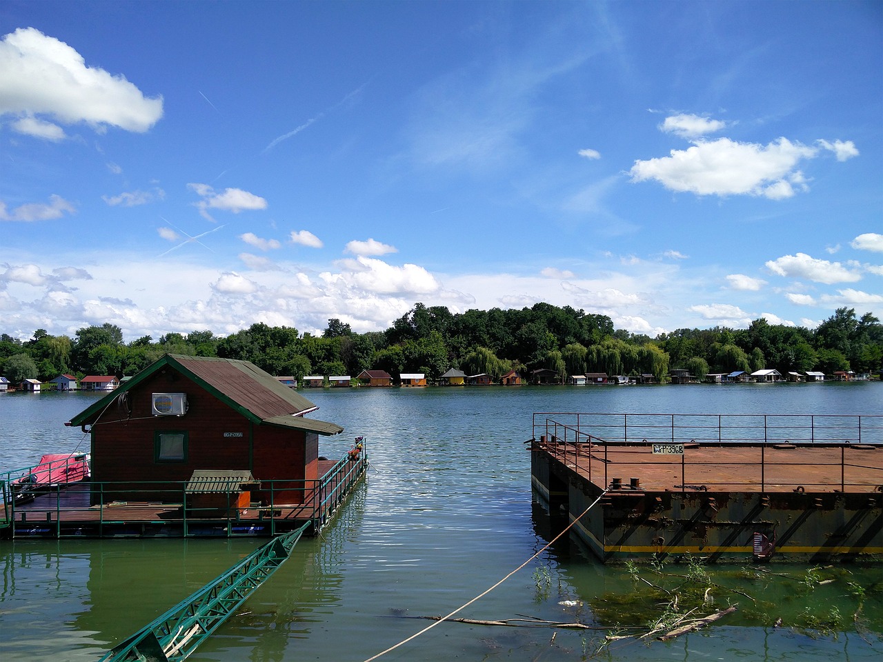 Sava, Savo Upė, Vasara, Belgrade, Boathouse, Upės Namas, Namas, Serbija, Nemokamos Nuotraukos,  Nemokama Licenzija