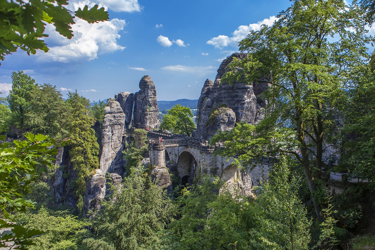 Saksonijos Šveicarija,  Saxony-Anhalt,  Elbės Smiltainio Kalnai,  Rokas,  Bastei,  Tiltas,  Kalnai, Nemokamos Nuotraukos,  Nemokama Licenzija