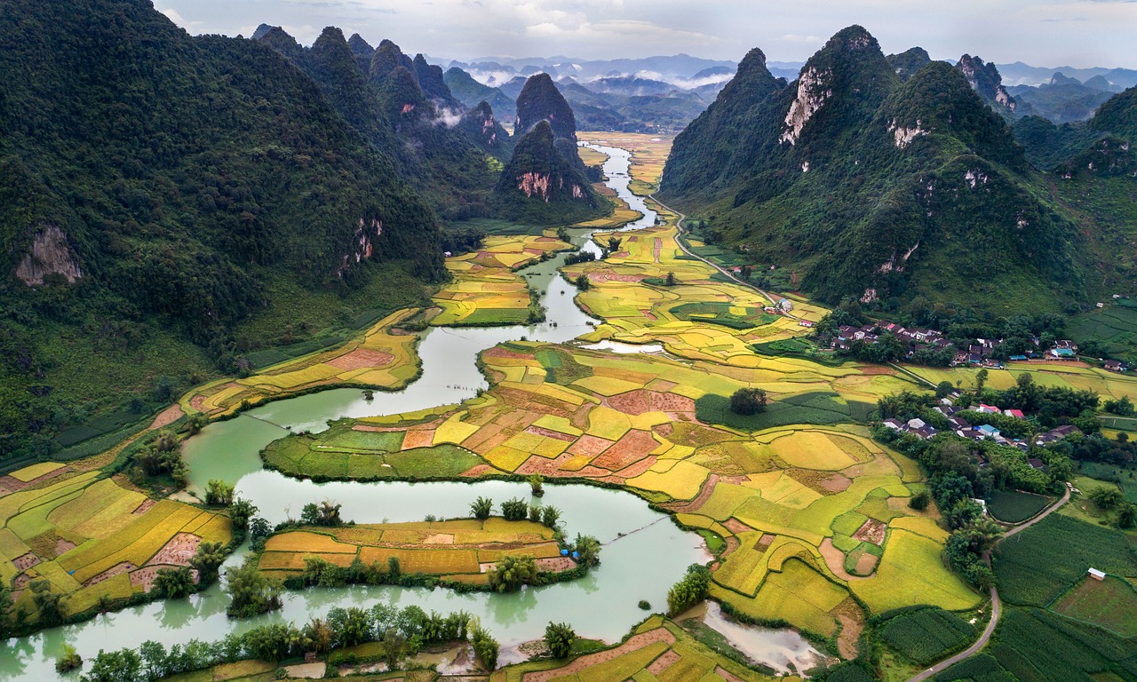 Peizažas, Stiliaus Nam Perspektyva, Cao Bang Vietnam, Nemokamos Nuotraukos,  Nemokama Licenzija