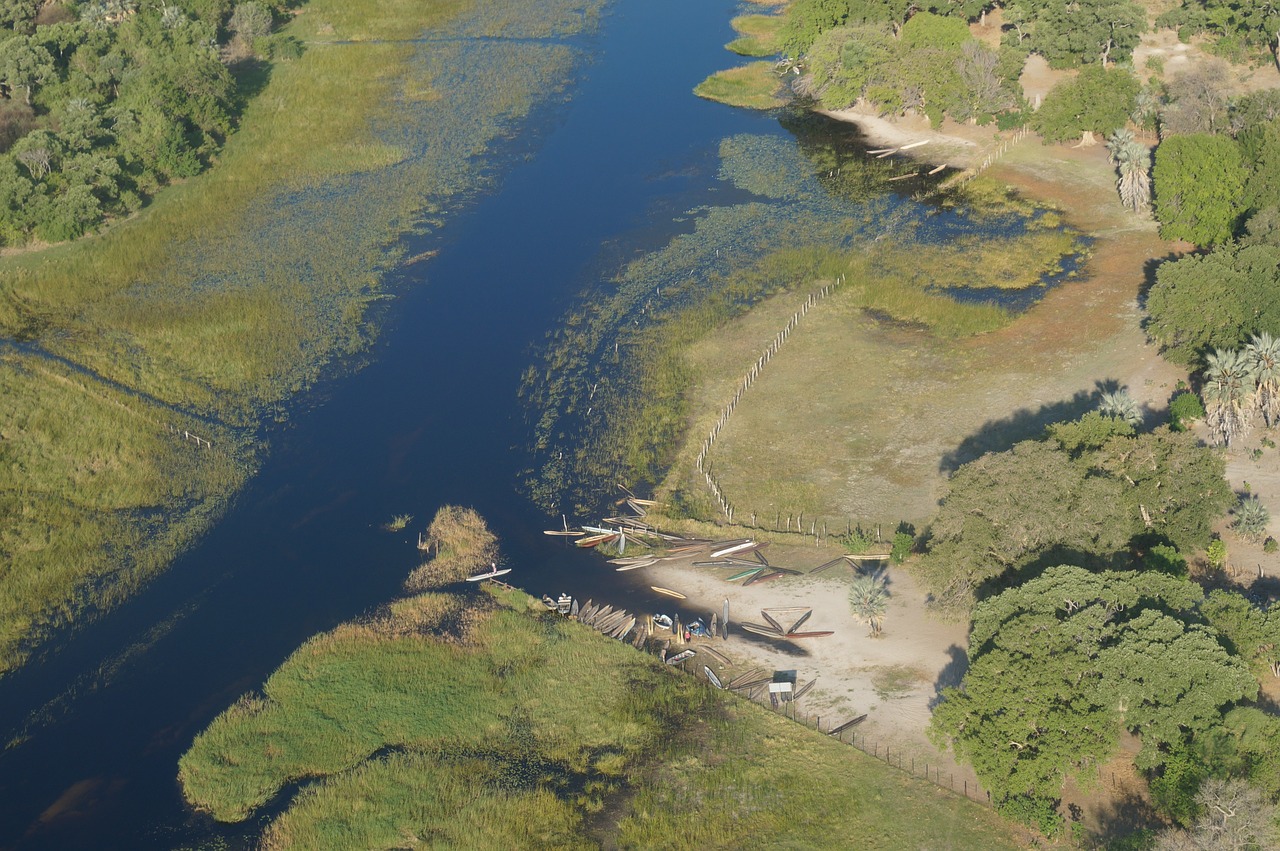 Vaizdingas Skrydis, Oro Vaizdas, Okavango Delta, Afrika, Botsvana, Nemokamos Nuotraukos,  Nemokama Licenzija