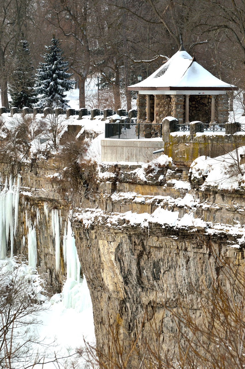 Vaizdingas Stebėjimo Pastatas, Niagaros Krioklys, Žiema, Sniegas, Ledas, Sušaldyta, Nemokamos Nuotraukos,  Nemokama Licenzija