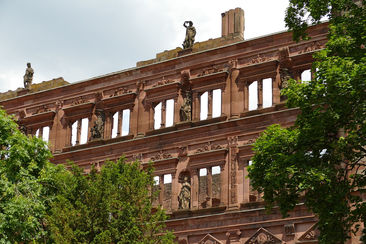 Schloss Heidelberg,  Vokietija,  Sugadinti,  Smiltainis,  Vaizdo,  Statula,  Architektūra,  Senas, Nemokamos Nuotraukos,  Nemokama Licenzija
