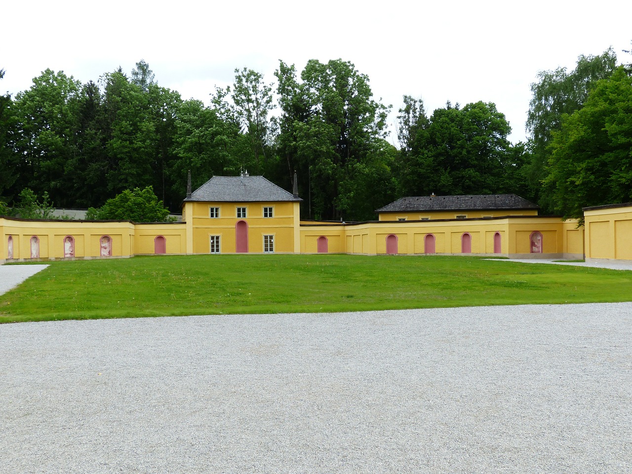 Schloss Hellbrunn, Hellbrunn, Pilis, Pastatas, Architektūra, Manierizmas, Manieristischis Pilis, Geltona, Kiemas, Stovyklos