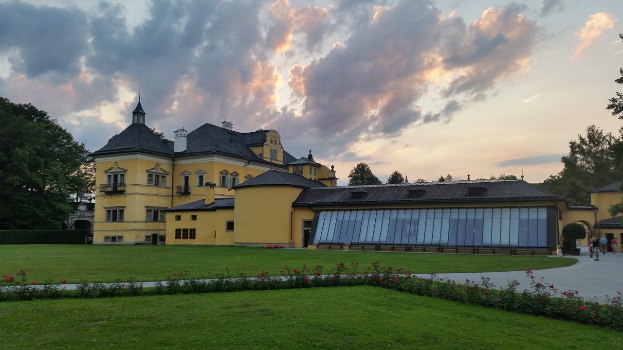 Schloss Hellbrunn, Salzburg, Dusk, Šventė, Austria, Pilis, Architektūra, Nemokamos Nuotraukos,  Nemokama Licenzija