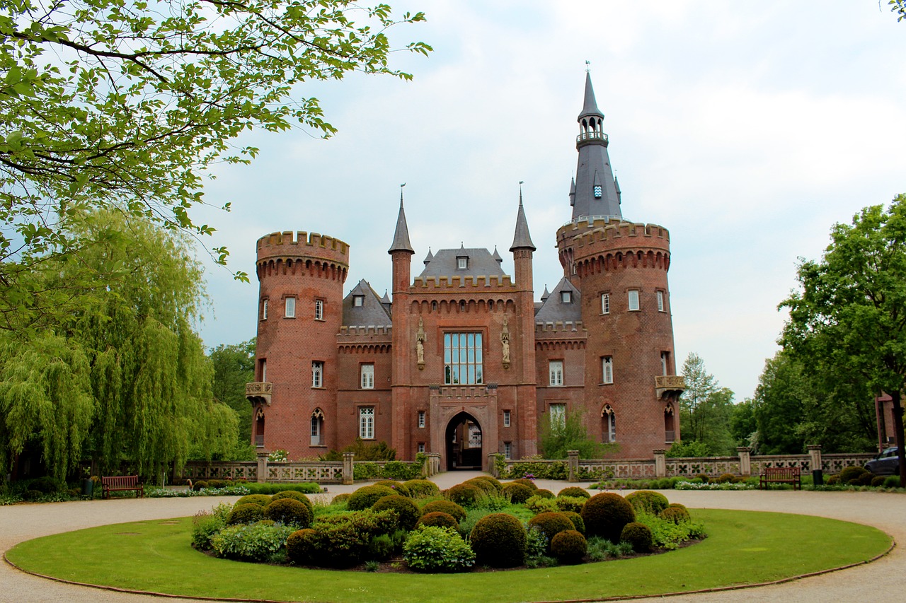 Schloss Moylland, Pilis, Architektūra, Parkas, Vokietija, Pastatas, Šiaurės Reinas, Vestfalija, Kleve, Tautinė Gyvenamoji Vieta