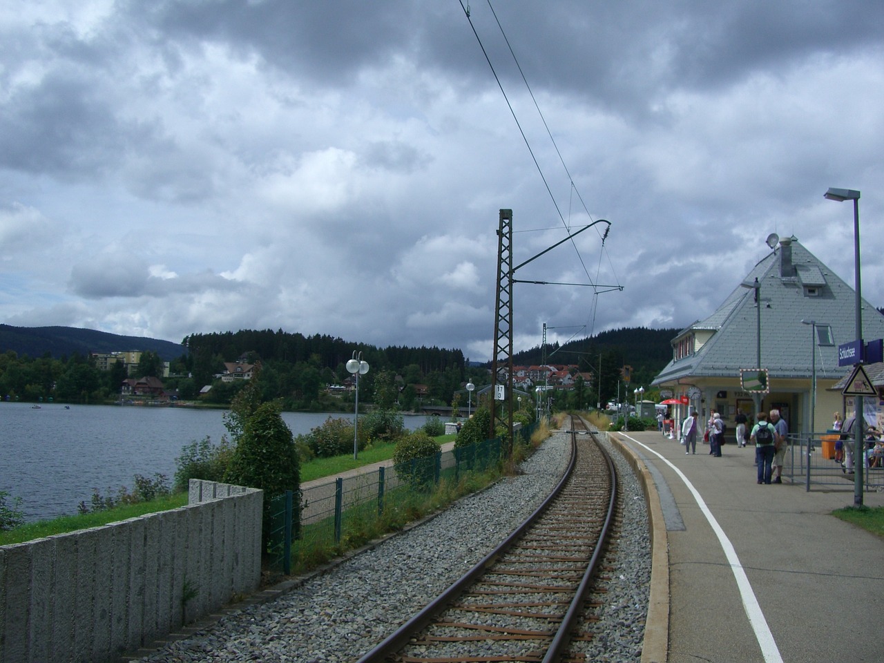 Schluchsee, Platforma, Traukinių Stotis, Atrodė, Geležinkelio Bėgiai, Debesys, Nemokamos Nuotraukos,  Nemokama Licenzija