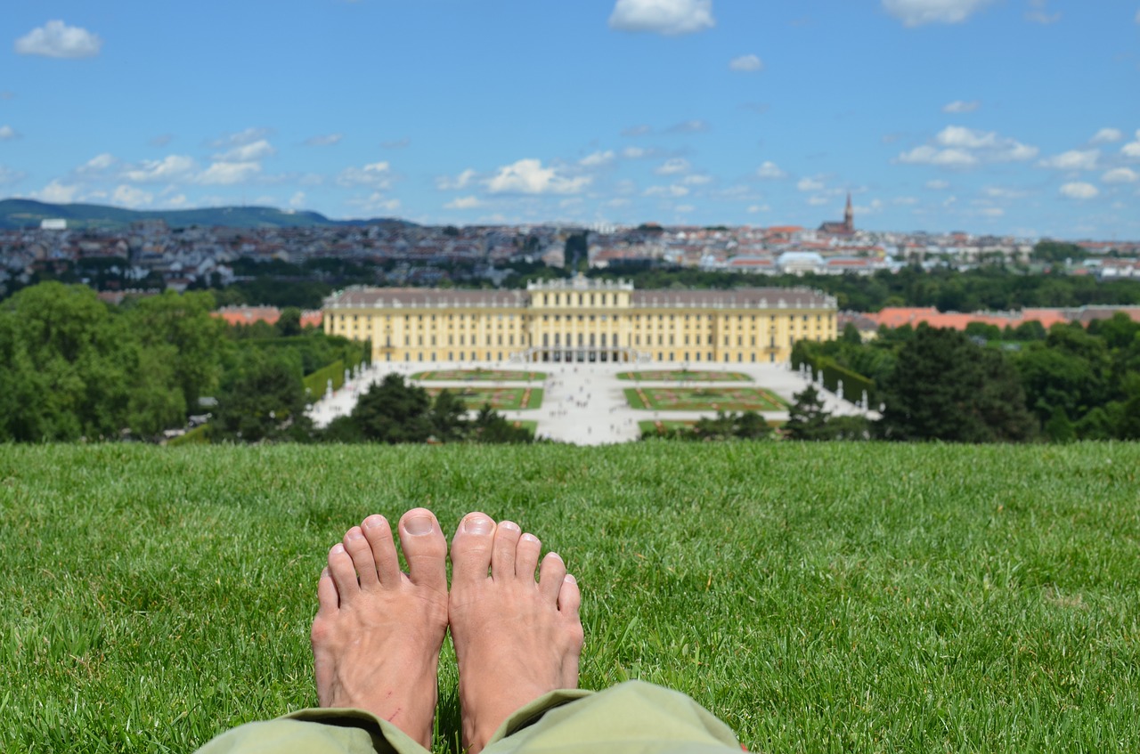 Schönbrunn, Šventė, Atsipalaiduoti, Dešimt, Pėdos, Atsipalaidavimas, Perspektyva, Vasara, Atsipalaiduoti, Atsigavimas