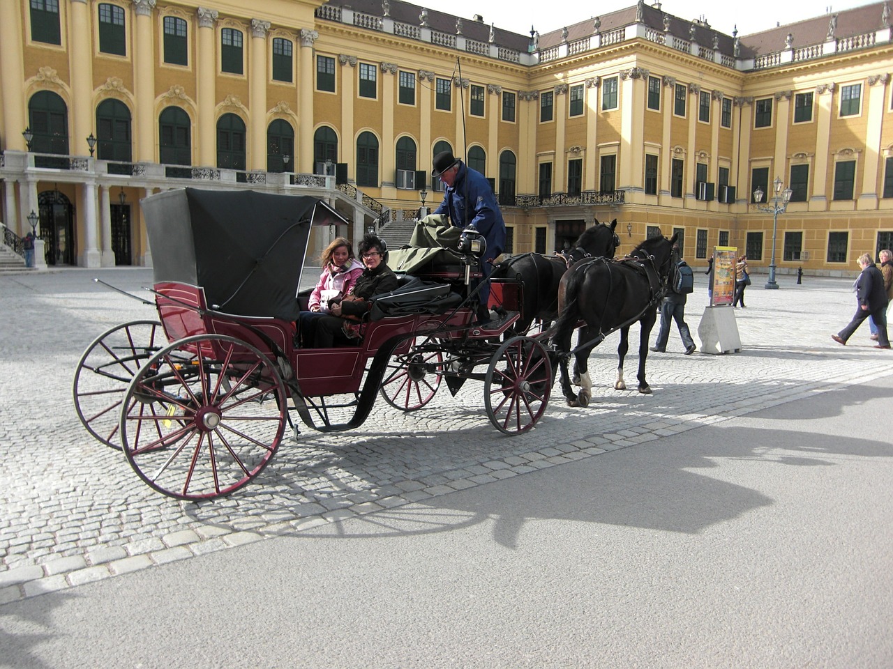Schönbrunn, Vienna, Austria, Arklių Vilkikas, Pilis, Nemokamos Nuotraukos,  Nemokama Licenzija