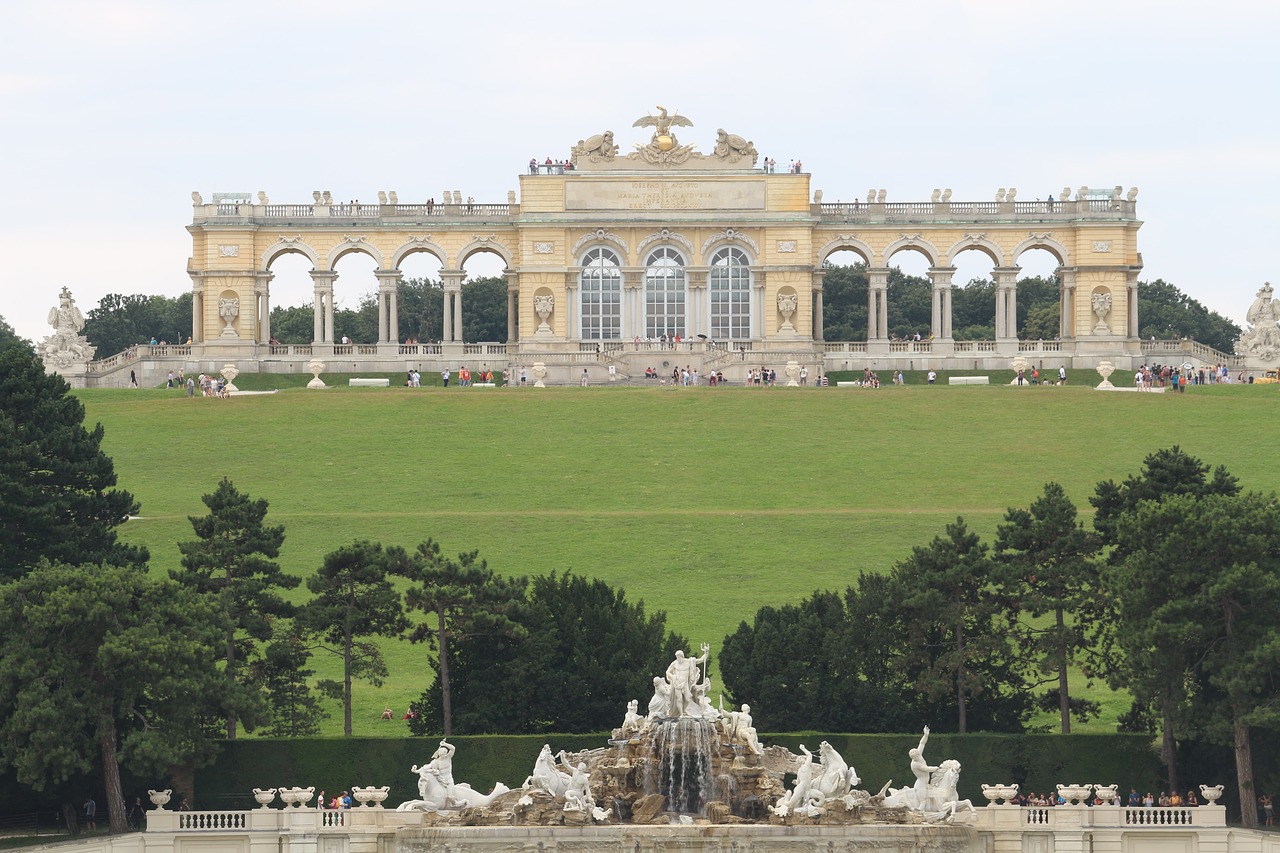 Schönbrunn Rūmai, Gloriette, Vienna, Austria, Nemokamos Nuotraukos,  Nemokama Licenzija